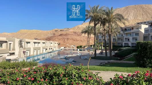 شالية 100م ارضي بجاردن استلام فوري متشطب للبيع في ذا جروف السخنة باقل سعر في الماركت برايم لوكيشن Sea View دايركت علي حمام السباحة
