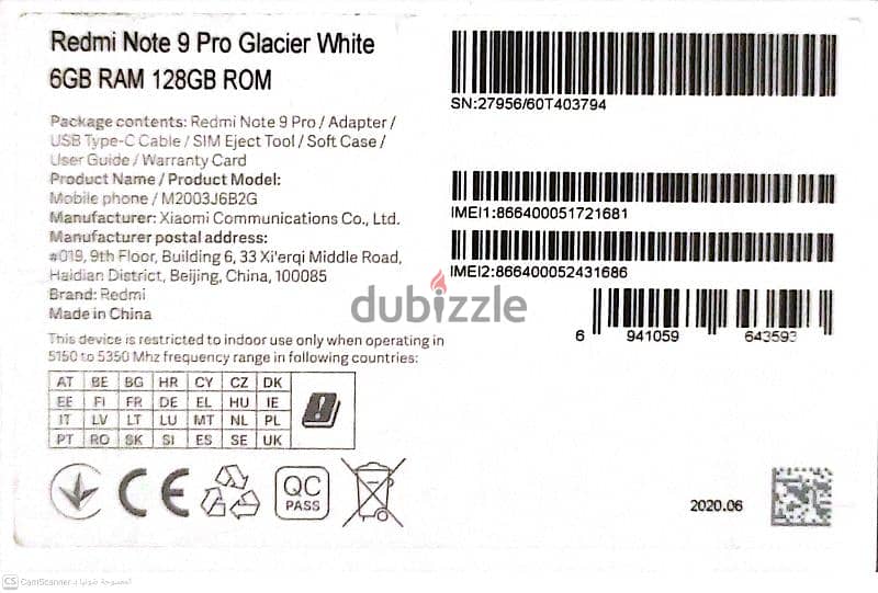 redmi note 9 pro glacier white 5