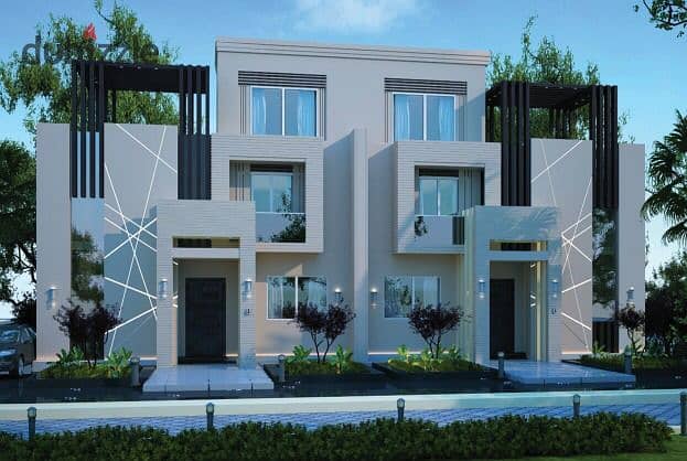 4 Bedrooms 239 sq.M Twinhouse for sale 15,202,000 EGP in Montania Compound, Sheikh Zayed