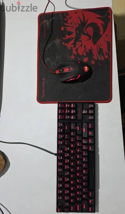 K552-BB Gaming Keyboard and Mouse, Large Mouse Pad, PC Gaming
