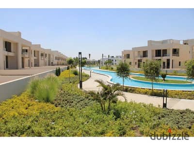 Lowest price townhouse villa, immediate delivery, directly on Dahshur Link, Lake West 1 Compound