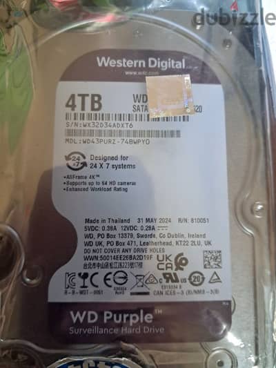 هارد WD Purple 4T