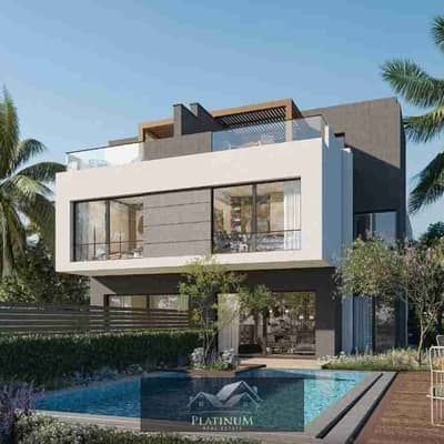Villa for sale in Palm Hills Compound 97, fully finished, the first offering in the latest projects of Palm Hills in New Cairo. Palm Hills 97
