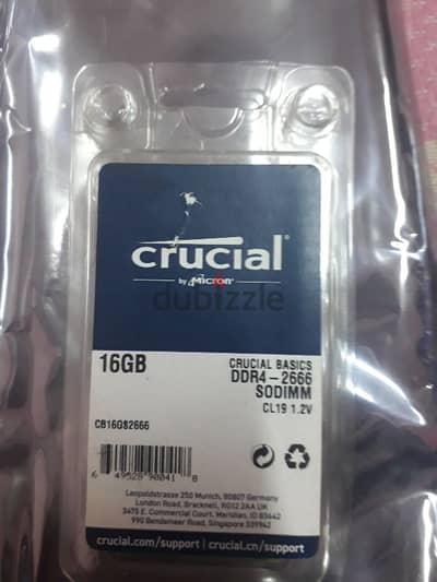 رام لاب توب 16 جيجا DDR4 2666