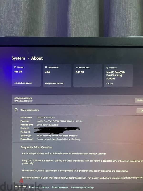 pc gaming gtx 660 2gb i5 6600 1