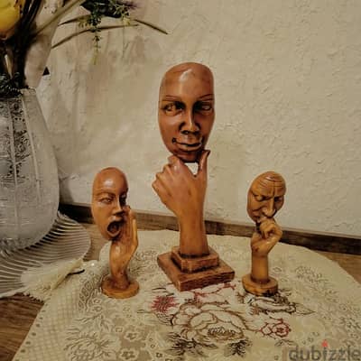 طقم وجوه ديكور ٣ قطع