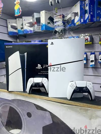 بلايستيشن فايف ديجيتال سليم كسر زيرو | Ps5 Slim Digital - ضمان سنة