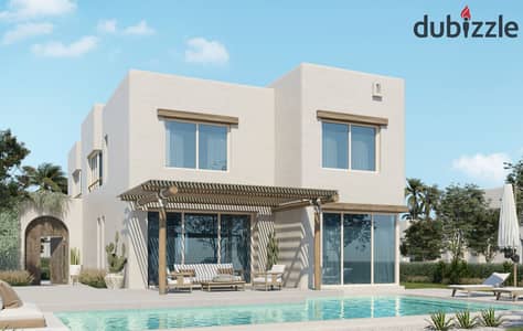 شاليه للبيع فى هاسيندا وترز لشركه بالم هيلز  متشطبه بالكامل
