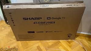 شاشة شارب 4K سمارت بدون فريم 50 بوصة 4T-C50FJ16EX