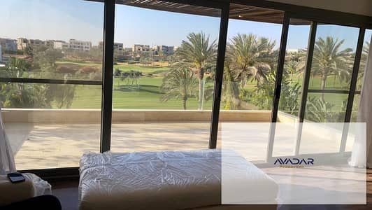 للايجار شقة مفروش بالقطامية ديونز اول صف جولف