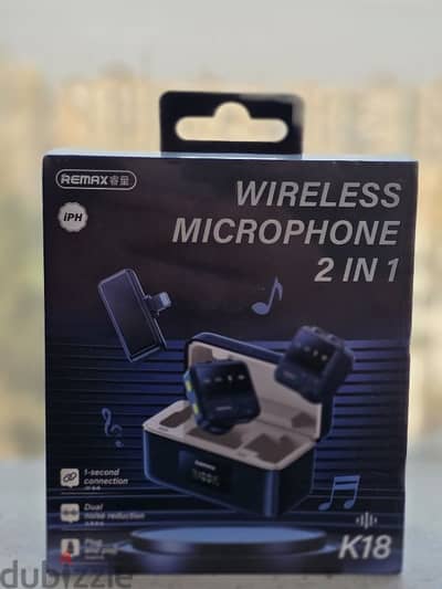 Remax K18 Wireless Microphone – 2-in-1 –