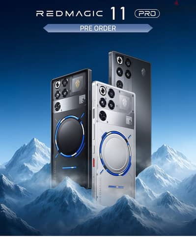 ٌREDMAGIC 11 PRO 12/256 GB كل المساحات جديد متبرشم بالضمان