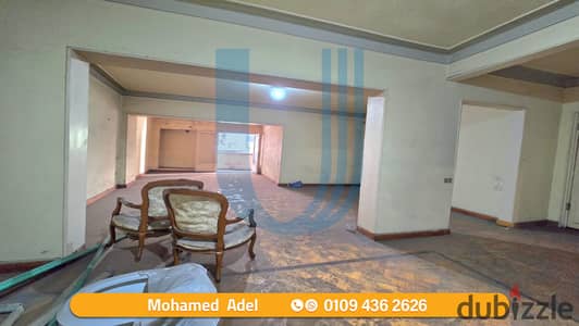 شقة للبيع 168م - لوران - شارع ابوقير رئيسى - السعر 4.900. 000 مليون