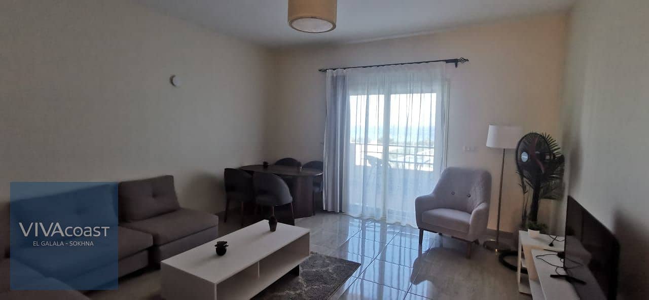 2 Bedrooms 115 sq.M Chalet for rent 4,500 EGP in فيفا السخنة، العين السخنة