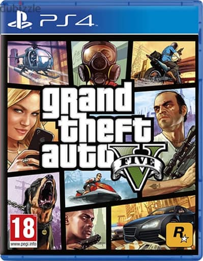 GTA 5 ps4 cd with another cd box