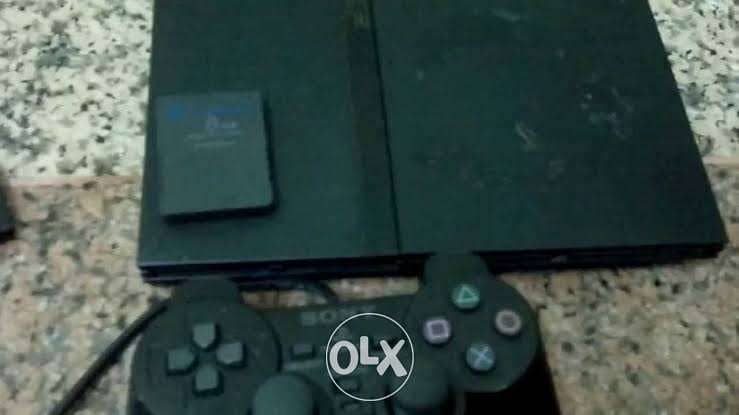 Playstation 2 استعمال خفيف معاه دراعين ومالتي وفلاشه وريدر 0