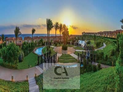 شاليه للبيع في العين السخنه سي فيو البحر علي 200 متر بدفع مقدم 5% واقساط علي 10 سنوات في تلال السخنه بتشطيب كامل  | Telal Sokhna