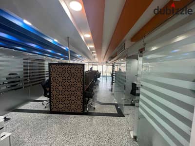 Administrative office for rent on the Maadi Ring Road, 600meters, furnished