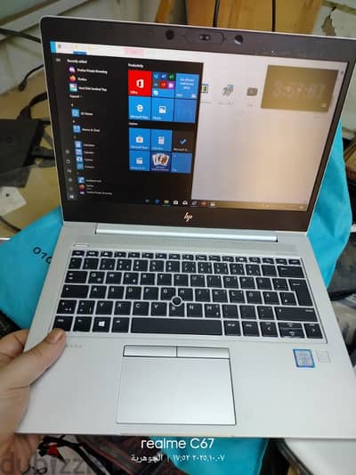 hp elitebook 830 g6 Core i7 8th Ram 8 Hard 256 تاتش