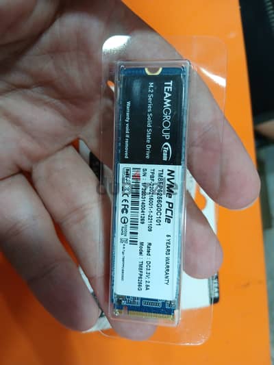 هارد ssd m. 2  مساحه 256 NVMe