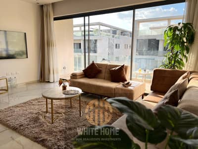 Apartment modern finishing, fully furnished for rent at Lakeview residence compound New Cairo special price, modern furnitures, brand new near to mall
