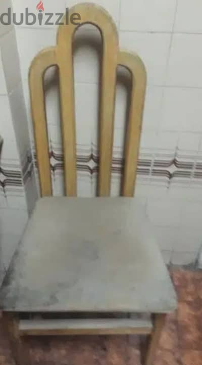 2 كرسي للمطبخ خشب طبيعي