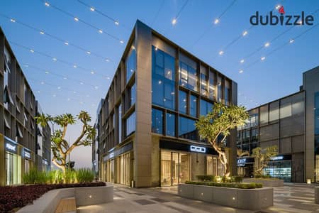 Office 80m fully finished for rent in The water way  5A - new cairo - 5th Settlement