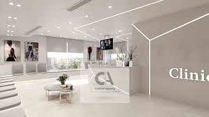 Clinic for rent, 73 sq m, fully finished, in a prime mall in the Golden Square area - Fifth Settlement.