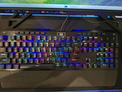 ماوس g502 hero + كيبورد ريدراجون k555 blue switch
