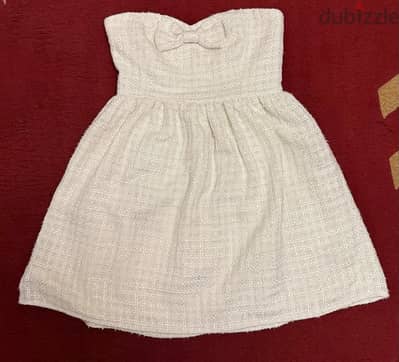 Evening dress worn only twice- فستان ابيض مناسبات