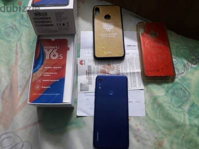 موبايل هواوى y6s بحالة ممتازة لون كحلى