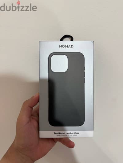 NOMAD Traditional leather case for iPhone 16 pro max Black