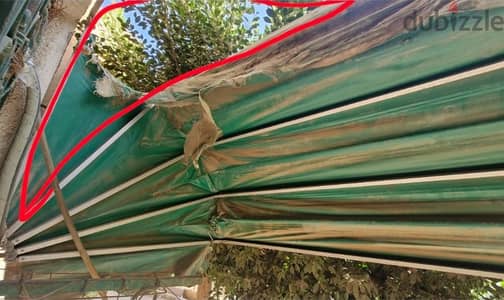 تندة الومتال ايطالي عرض ٣،٥ متر للبيع