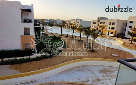 Furnished Chalet for Sale – First Row on the Lagoon – Fully Equipped with Appliances & ACs – Azha Resort, Ain Sokhna