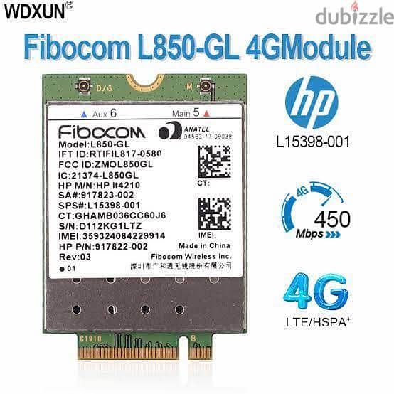 4G wwan card for laptop 6