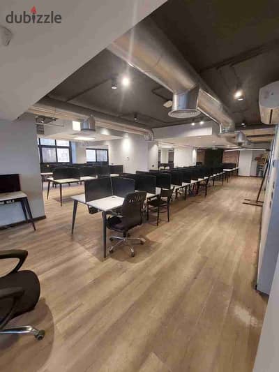 Administrative headquarters for rent full floor 400 meters luxurious finishing air conditioning panorama Alarouba street administrative