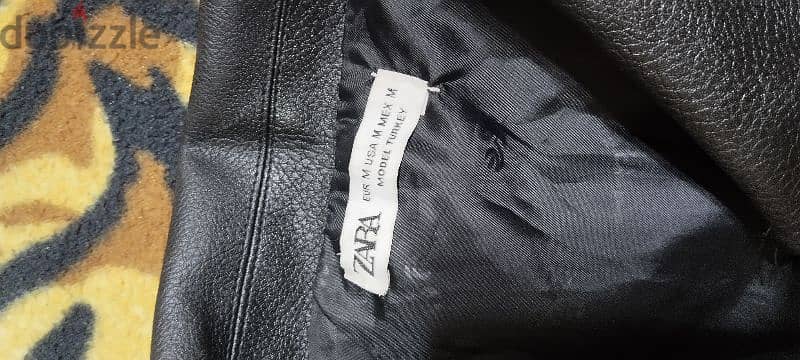 zara leather jacket size m 5