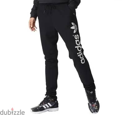 ADIDAS ORIGINALS LOGO nike boss TRACK PANTS ΜΑΥΡΟ Size M