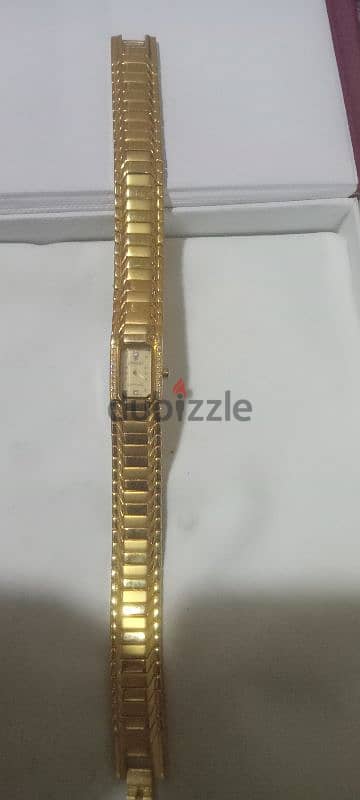 ساعة zenart حريمى مطلية دهب 22 سويسرى اصلى