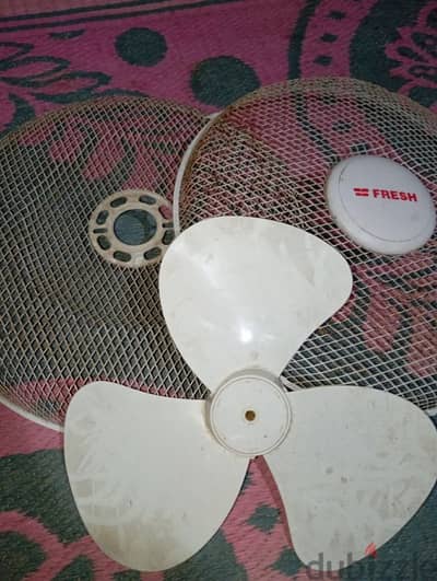 غطاء مروحة فرش + ريشة