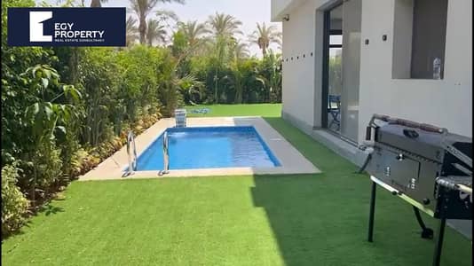 فيلا للبيع متشطب بالكامل بفيو مفتوح باحسن لوكيشن في البروج - الشروق  Al Burouj