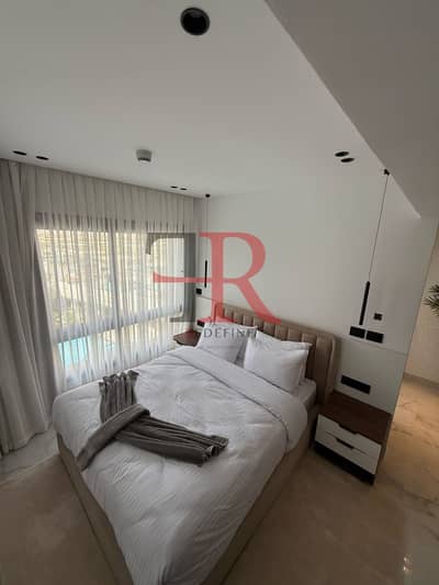 Fully furnished studio first use for rent in porto new cairo