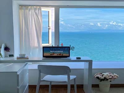 Highly sought after by foreigners in Al Jalala: Luxuriously finished studio apartment with garden for sale in Ain Sokhna with a down payment of 560,00
