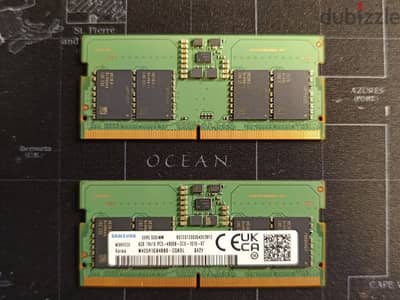 16GB 2 x 8GB Samsung DDR5 4800MHz SODIMM RAM