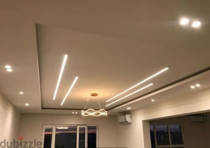 جبسون بورد ديكور كامل – شغل هندسي وجودة عالية