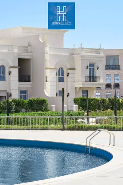 Fully finished corner townhouse villa ready to move , available with 12-year payment plan, in a fully serviced compound managed by Hyde Park.