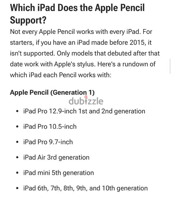 Apple Pencil 1st generation 1