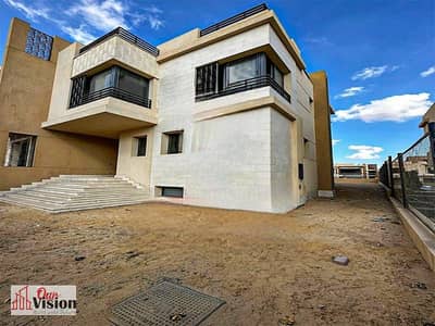 For sale in Alma project Detached villa in the best location in the project Standalone Basement, ground floor, first floor, and roof Land area: 550 sq