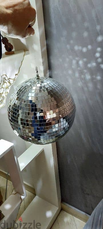 بالمتور mirror ball للحفلات الموسيقية ٣٠ سم
