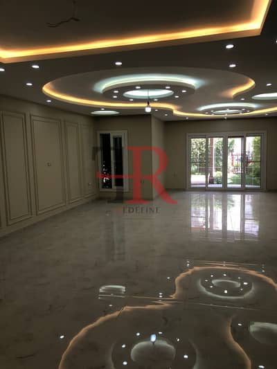 I villa garden semi furnished with kitchen & ACS  for rent in mountain view hyde park - new cairo